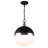 Peron 1 - Light Black/Brushed Nickel Single Pendant-532105685