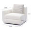 Frome Cream Chenille Modular LAF Corner Chair