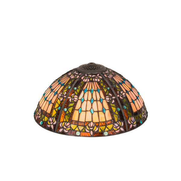 Meyda Lighting Fleur-de-lis 7.5'' H Glass Bowl Lamp Shade | Wayfair