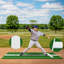 10 x 3 ft Softball Pitching Mat,Softball Practice Mat with Rubber Base and Denser Anti-Fade Turf,Softball Pitching Mound for Outdoor and Indoor Use,Green
