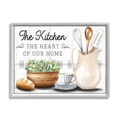 Bb-004, impression sur toile encadrée Kitchen Heart of Home par Elizabeth Tyndall