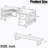Natoria L-Shaped Metal Base Credenza Desk-969487906