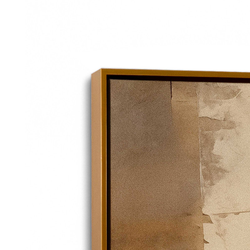 Ensemble de 2 impressions sur toile Sienna, Cadre flottant or poli, H 12,75 po x l 17,5 po x P 1,75 po