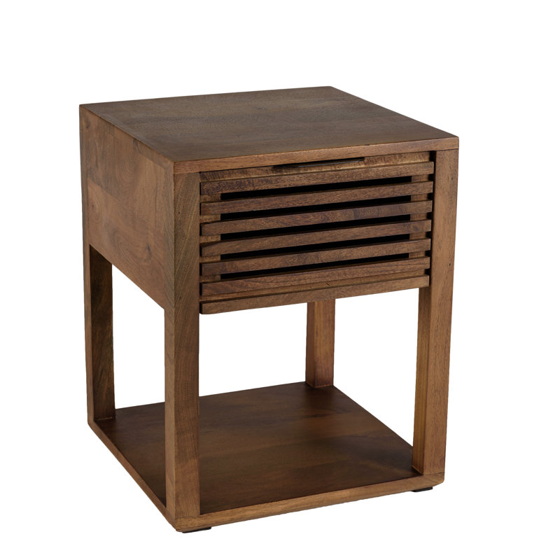 Ilia 40cm W Solid Wood Bedside Table