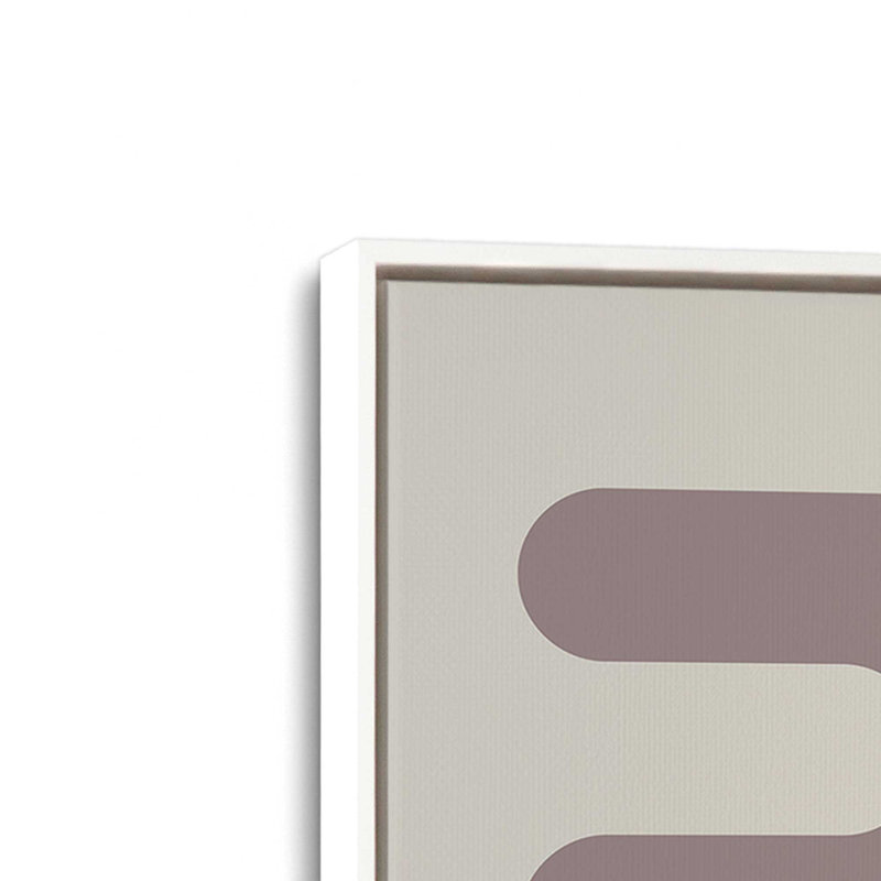 Impression sur toile Warm Taupe Bauhaus , H 18,75 po x l 12,75 po, Blanc opaque