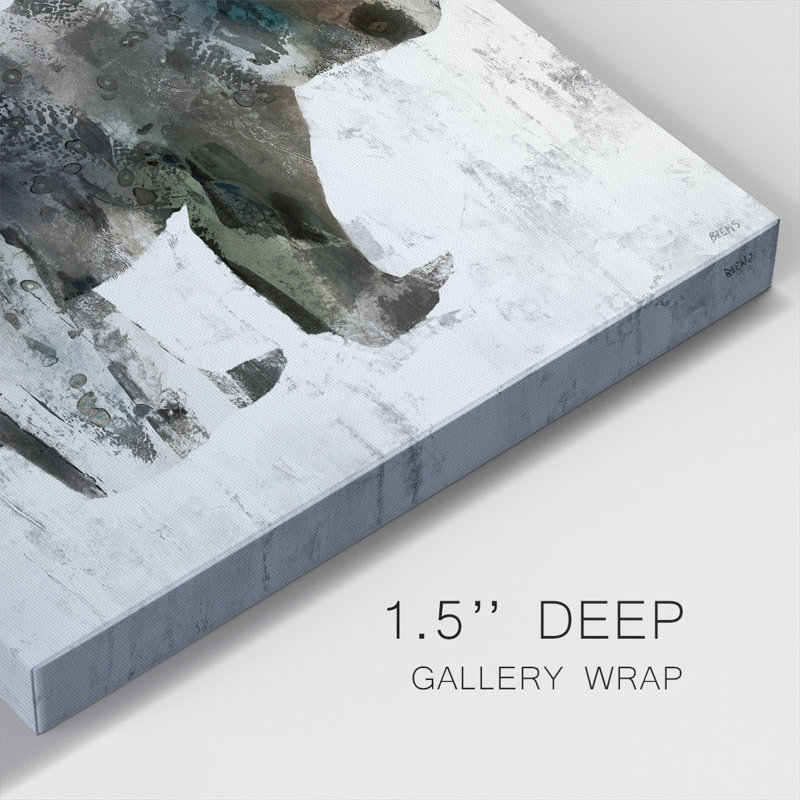 Ours totem sur toile, H 8 po x l 8 po