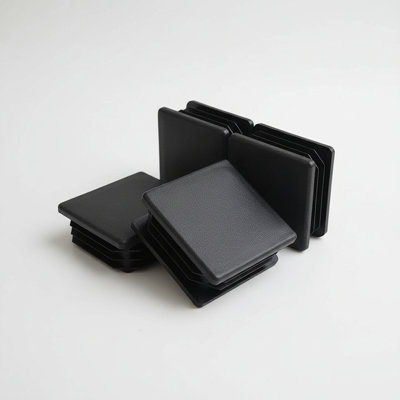Black Plastic Plug,Tubing Post End Cap Suitable for Square