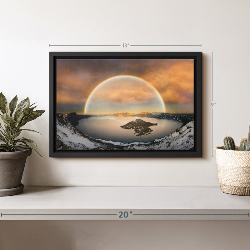 «Crater Lake Rainbow», reproduction sur toile, H 9 po x l 13 po