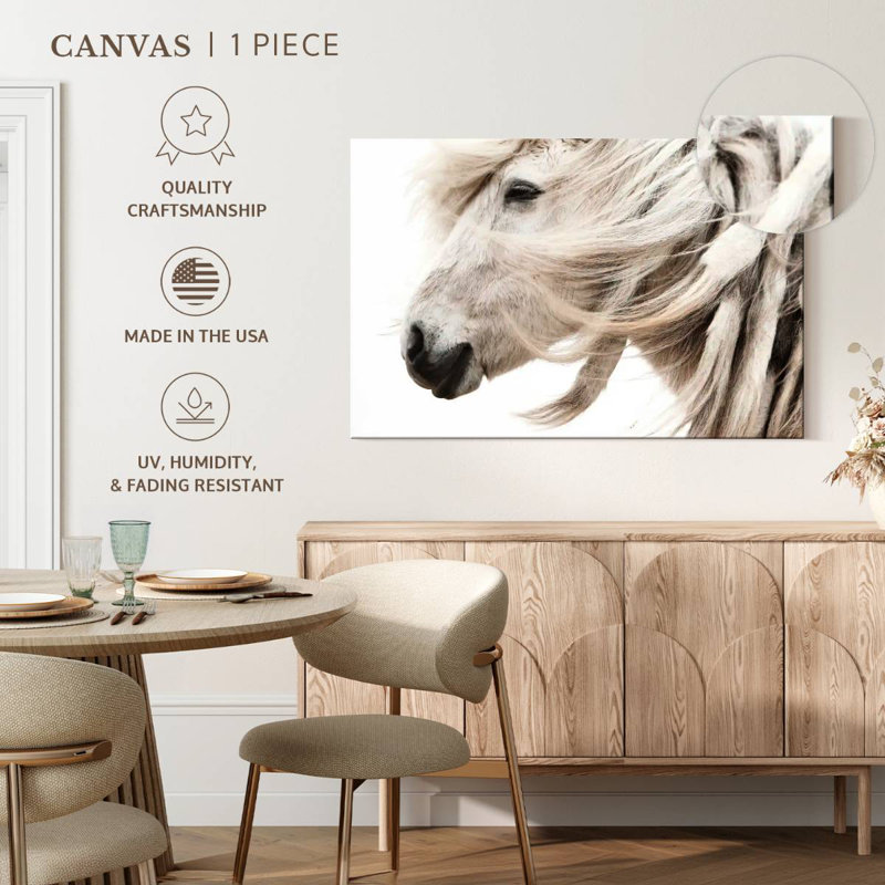 Crin de cheval Brampt, H 34 po x l 51 po