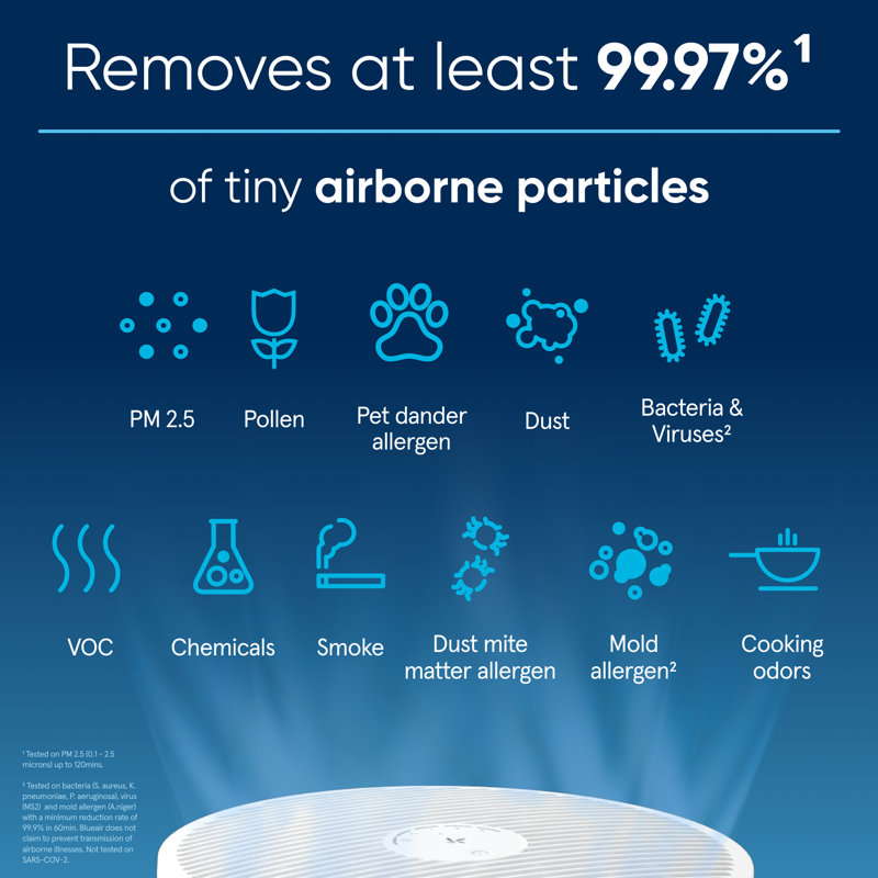 Blueair Blue Max Air Purifier, Mini Max, Up to 216Sqft