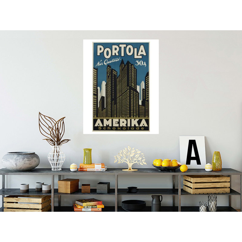 Affiche «Portola Amerika Schokolade» par Inconnu - Estampe numérique, H 40 po x l 32 po