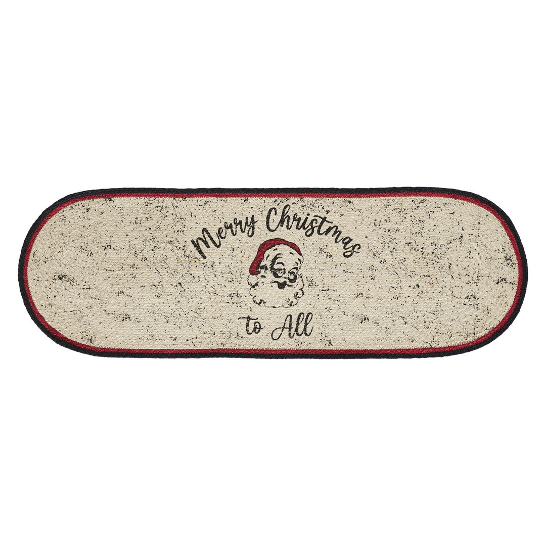  Oval Christmas Cotton Table Runner VHC Brands