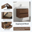 Meuble-lavabo simple 23,6 po avec plateau en céramique Hadeeqa