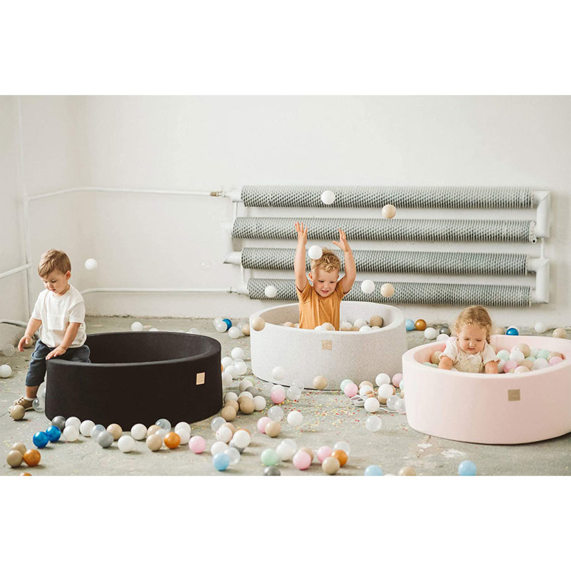 2'11" x 2'11" Ball Pit with 200 Play Balls, Pastel Pink