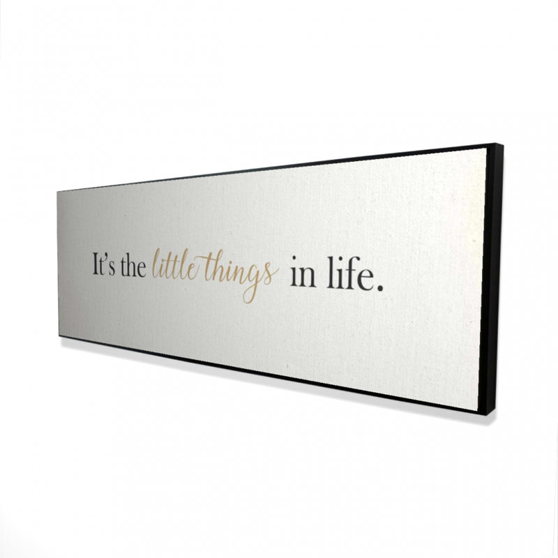 Black Minimalist Bedroom Canvas | It's the Little Things Decor