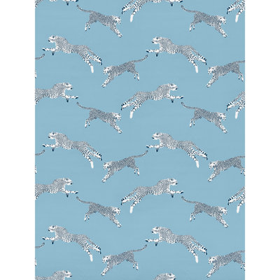 Leaping Cheetah Fabric