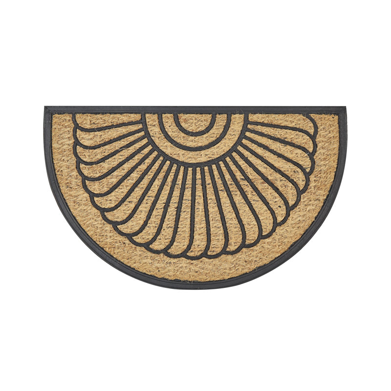 Yancey Non-Slip Geometric Indoor Doormat