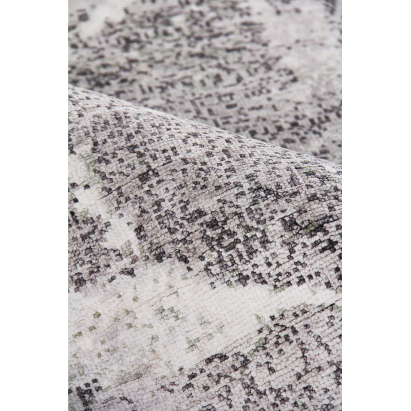 Silk Geometric Area Rug, Rectangle 9' x 12'