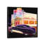 «Merc's Burgers», affiche vintage sur toile-30269418-72557863