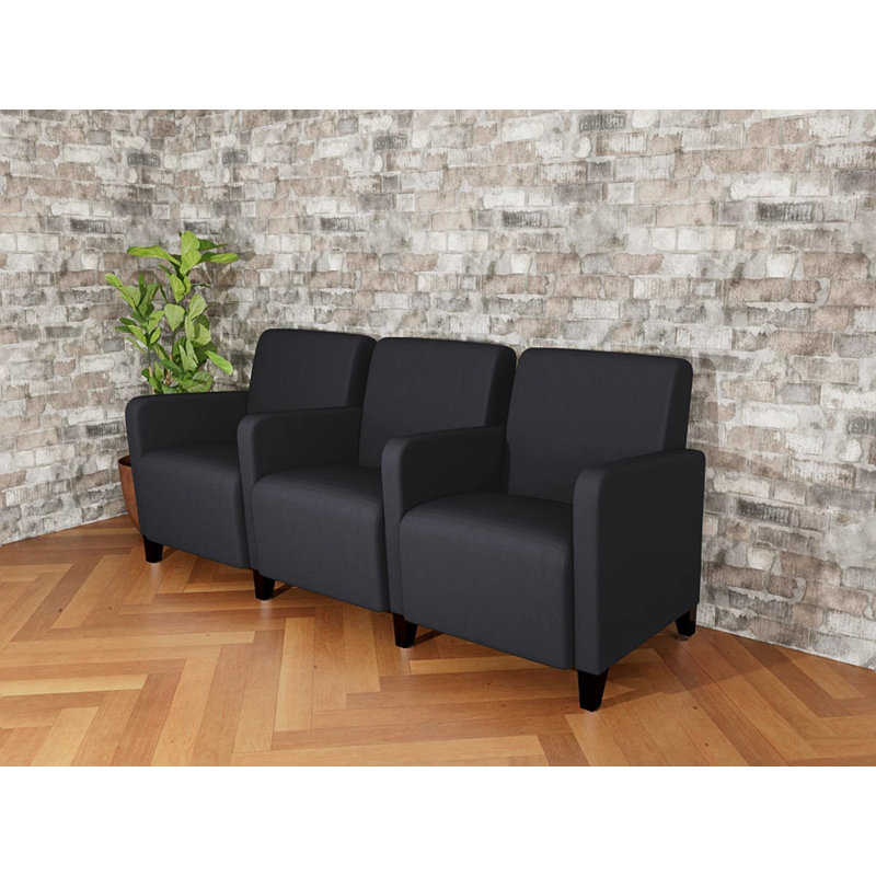 Sièges tandem Ravenna, Bois noir, Noir Patriot Plus