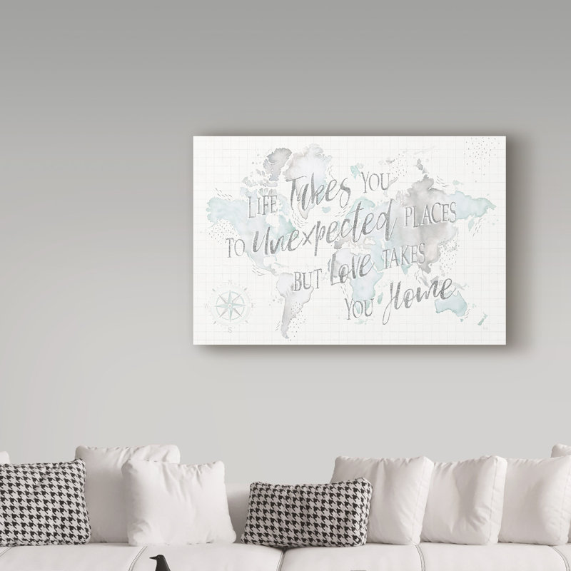 « merveilleuse world », reproduction d’impression sur toile tendue, H 12 po x l 19 po x P 2 po