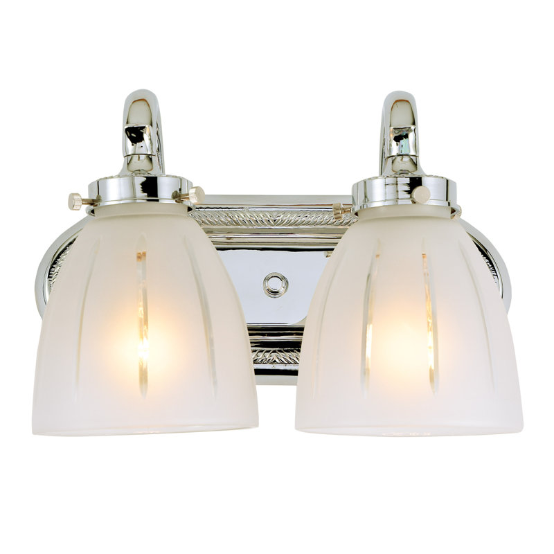 2 - Light Vanity Light, Polished Chrome