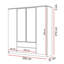 AURORA hinged wardrobe