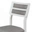 Ensemble de salle à manger 6 pièces de style classique et traditionnel Trexm, comprenant une table de salle à manger, 4 chaises rembourrées et un banc (blanc et gris)