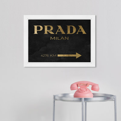 " Milan Galleria Roadsign Noir "