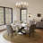 Suzzie 5/7 Pieces Modern Round Dining Table Sets, Sintered Stone Dining Table With PU Upholstered Chairs-2118597267