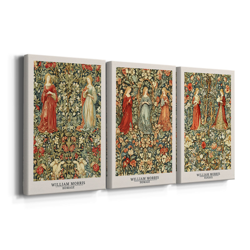 Série sur toile tendue sur mesure - 3 pièces, H 60 po x l 120 po