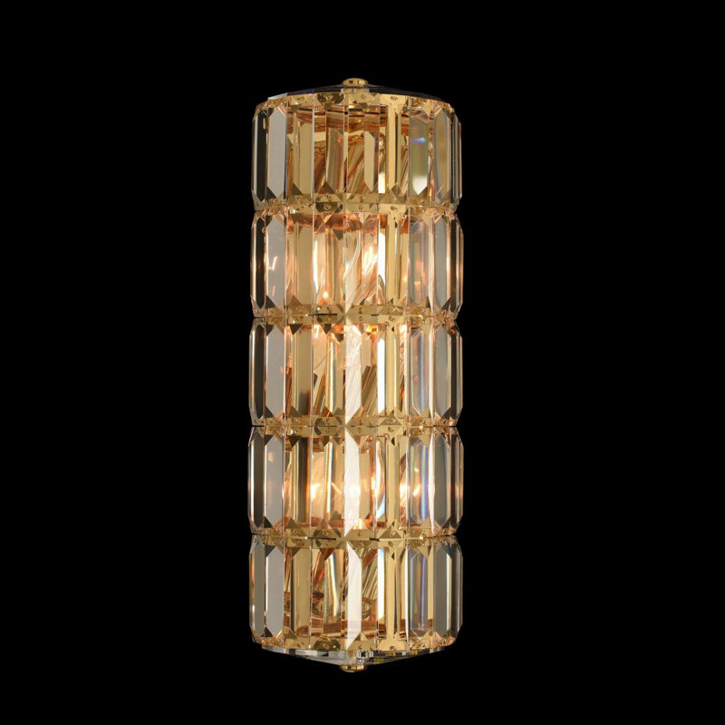 Julien 3 LT 18k Gold/Clear Wall Sconce Allegri, Gold