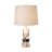 Buoy, 27" Poly Coastal Table Lamp White and Blue