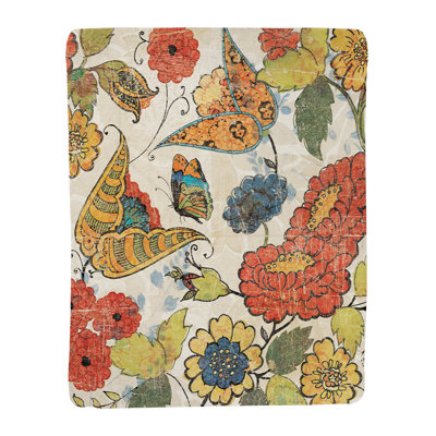 Heirloom Floral Standard Throw Blanket
