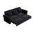 Chesterfield Sofa,93.7" King Pull Out Sofa Bed, 3-In-1 Velvet Convertible Sleeper Sofa With Nailhead Trim & Rolled Arm,Multi-Functional Sofa Bed For Living Room,Bedroom,Apartment,Office-1846280573