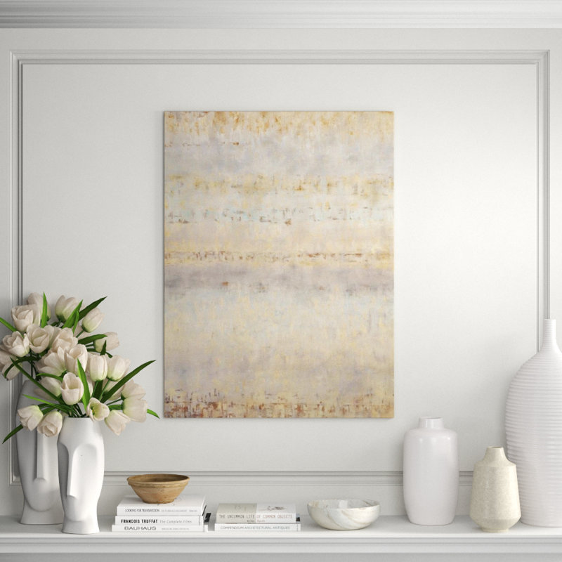 Océan blanc par Samuel Kane - Peinture, Plexi, H 40 po x l 30 po x P 1,5 po
