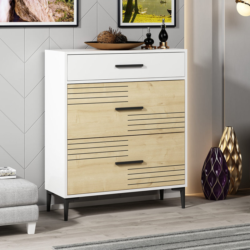 Console 23,6 po Svioandi, Beige / Blanc