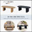 Table basse de 51 po avec bords arrondis, finition en bois naturel pour un design minimaliste moderne-534142763