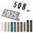 Colourtree Personalized 4-Digit Flush Mount House Numbers Horizontal Street Address Wall Plaque – Custom Horizontal Outdoor Home Sign-106497859-106497861-107134810