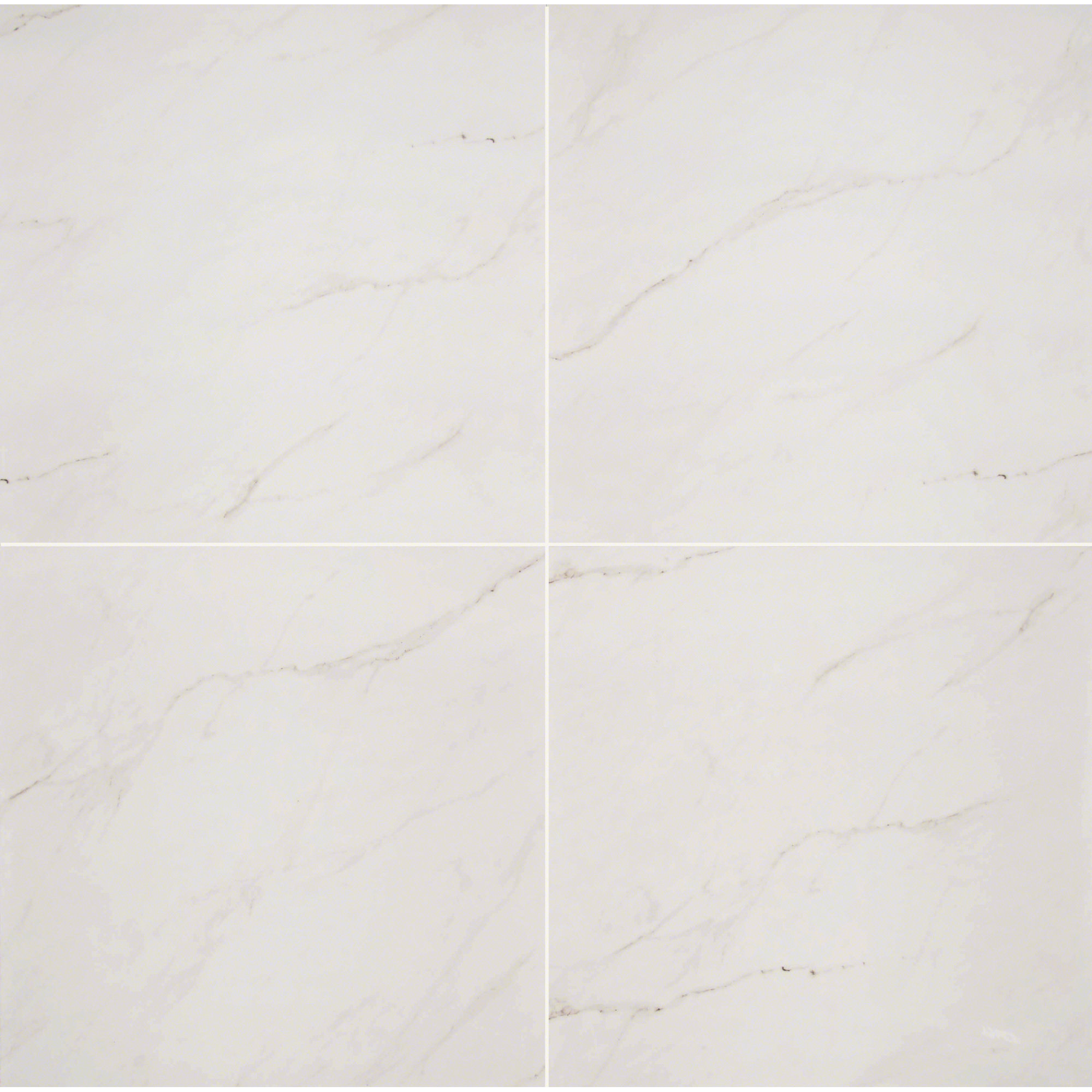 Azira 24 in. x 24 in. Stone Look Polished Porcelain Floor and Wall Tile, Polare
