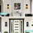Outdoor Wall Sconce Rectangular Metal Frame And Ribbed Tempered Glass Shade Waterproof