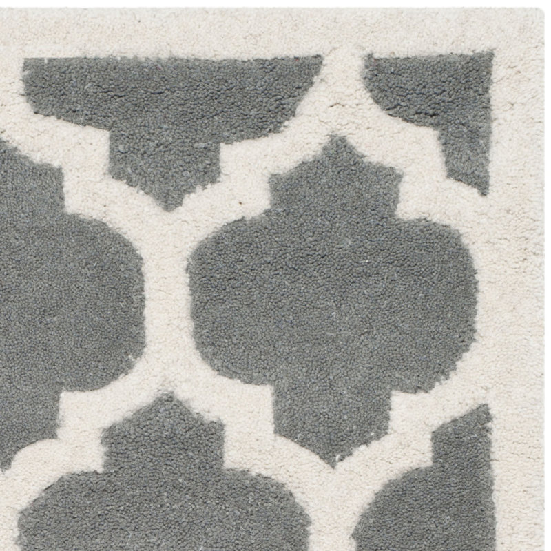 Scruggs Geometric Wool Hand Woven Area Rug, Rectangle 152 x 244 cm