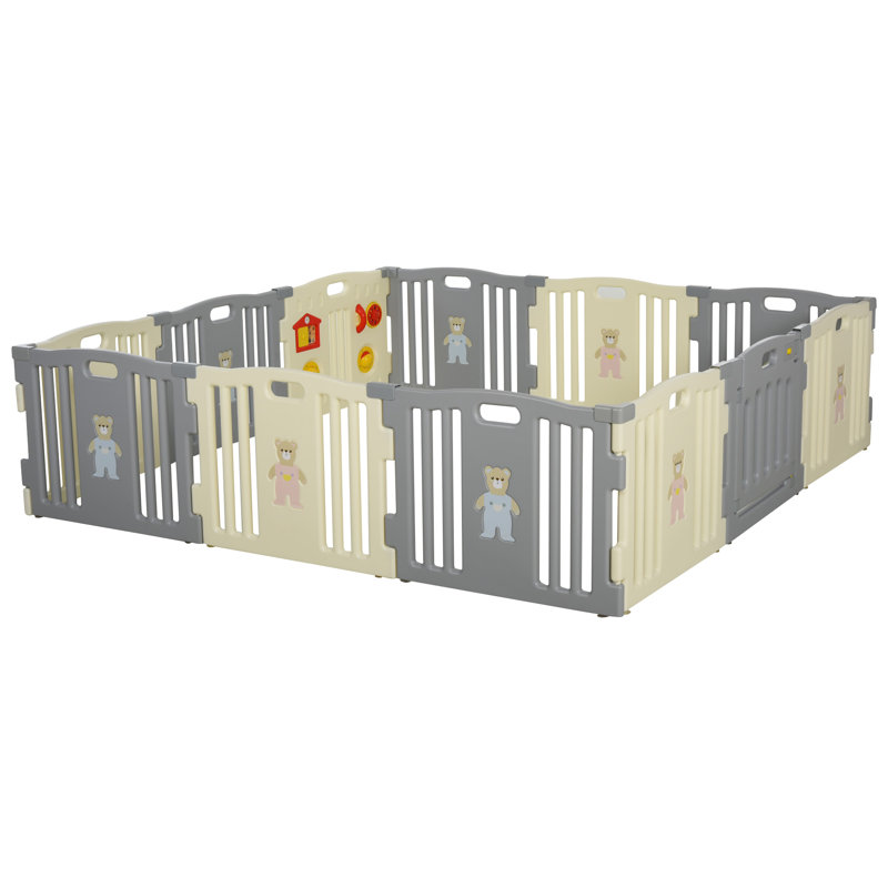 Barrière de sécurité d’intérieur pour bébé babypen, H 24,75 po x l 61,5 po x P 92,25 po