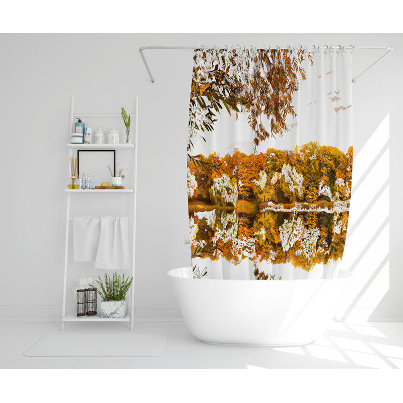 Irvona Polyester Shower Curtain Set, 168cm H x 168cm W