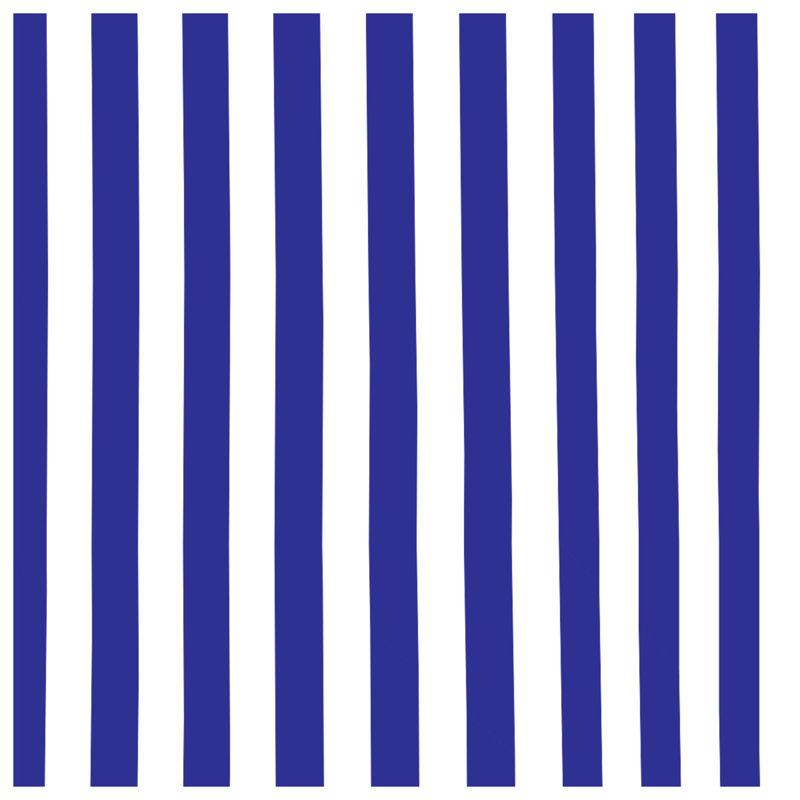 Blue White Stripes Bedding Stripes Bedspread Pattern, Queen