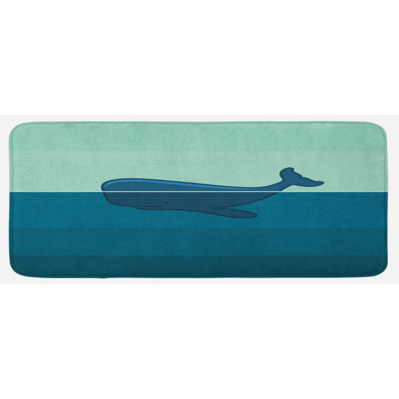 Tapis de cuisine baleine
