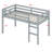 Wooden Loft Bed With Ladder-1384386302