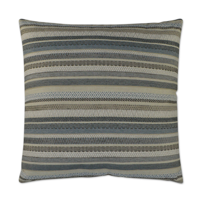Rimini Pillow Cover & Insert, Gray, Square 20"