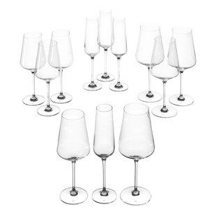 Richmond-Upon-Thames Puccini 12 Piece Stemmed Wine Glass Set
