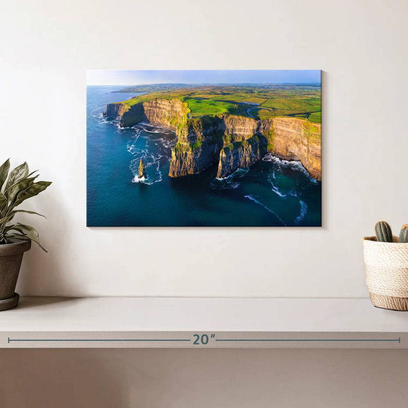 Hannes, falaises de Moher en Irlande, H 8 po x l 12 po